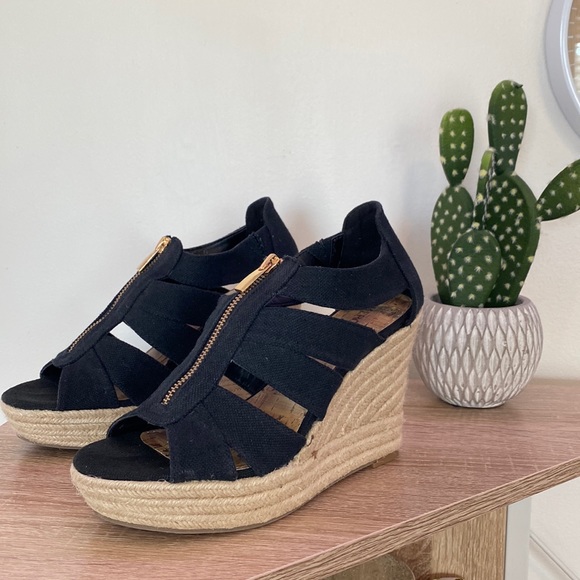 Merona Shoes - Black wedge shoes